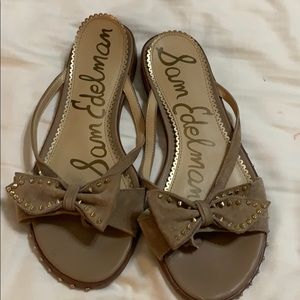 Sam Edelman 8.5 bow sandals